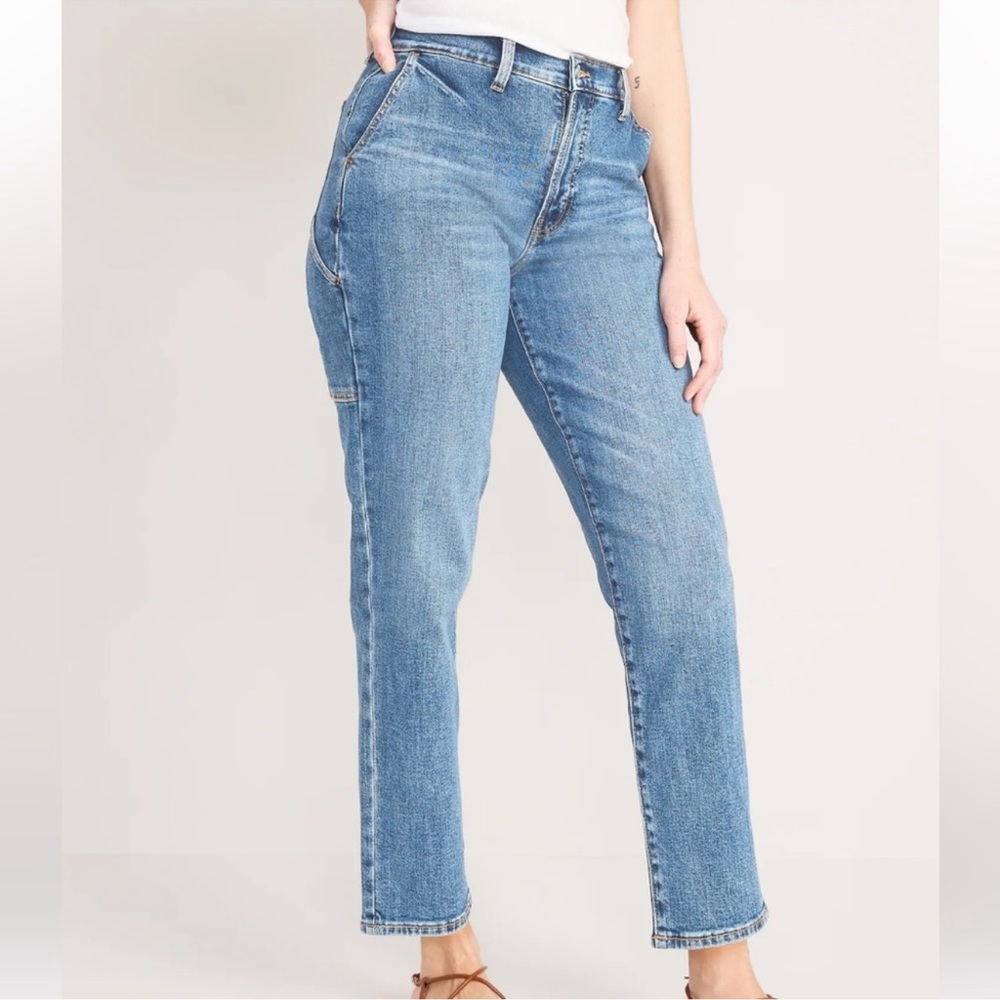 Curvy Extra High-Waisted Sky-Hi
Straight Workwear Jeans